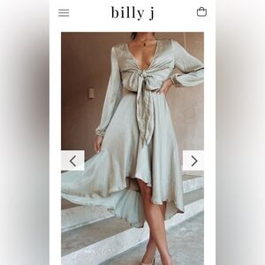 Billy J Starry Nights Dress in Olive
